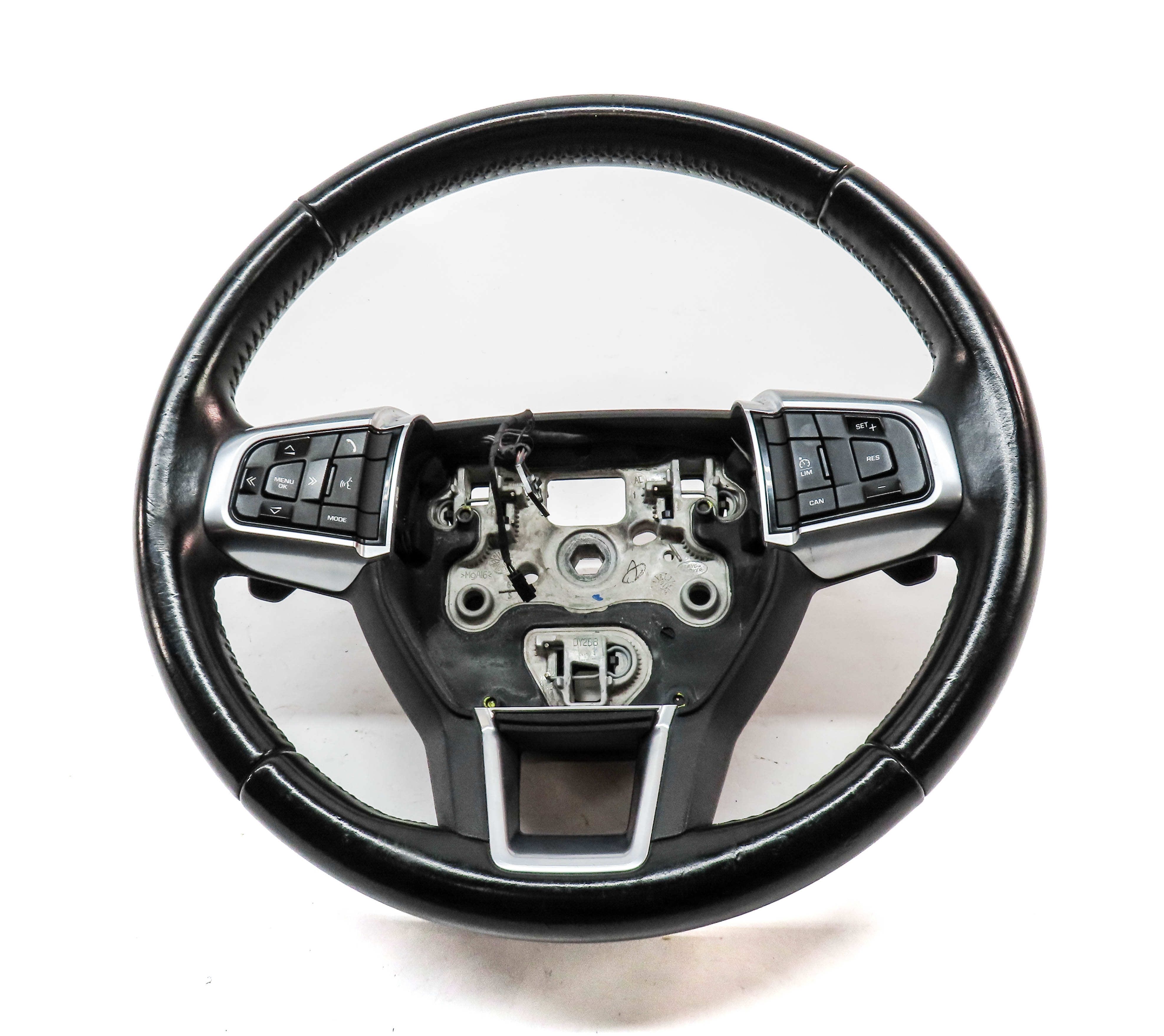 15-19 DISCOVERY SPORT (L550) STEERING WHEEL w/ SWITCHES & SHIFT PADDLES (BLACK) — exact item pictured